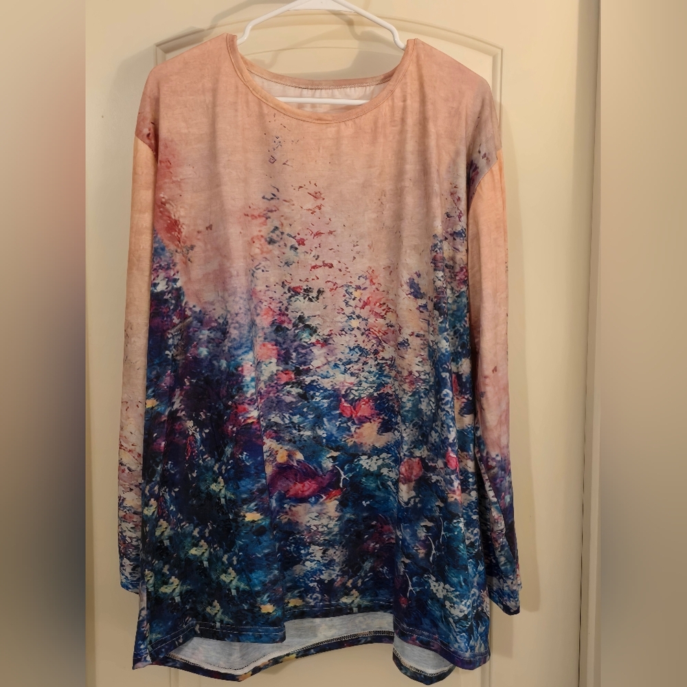 Women's Plus Size Long Sleeve Top - fits like a 4X